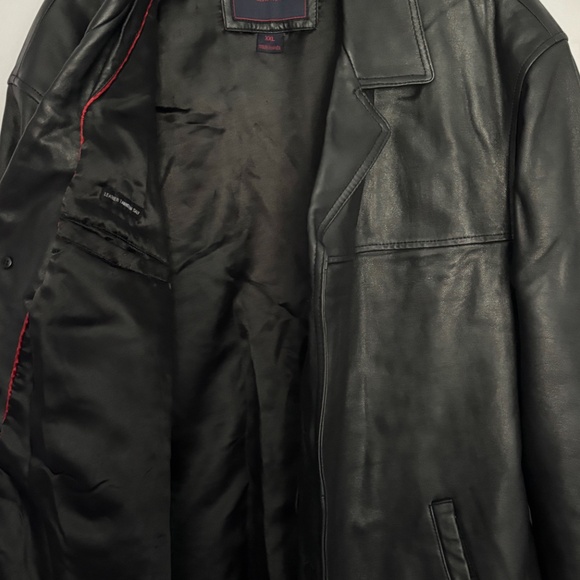 Vintage Men's Leather Jacket; Black; XXL size - Picture 9 of 14